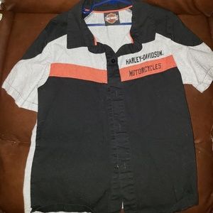 Harley's Davidson boys button up